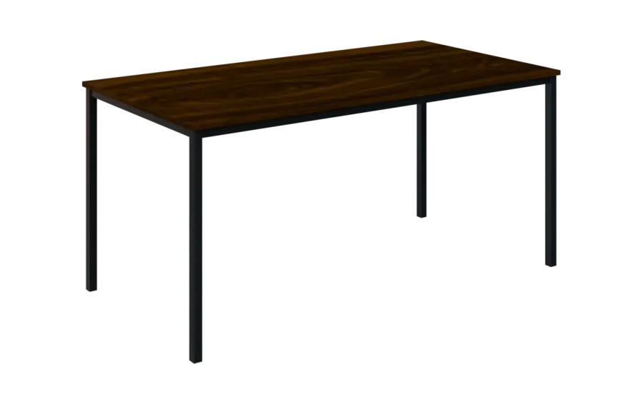 JPT 160 Jídelní stůl 1600 x 800 mm, deska ořech královský / podnož černá